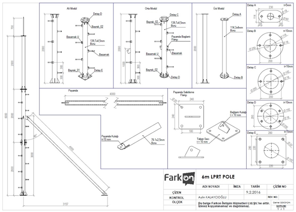 LPRT POLE 6m